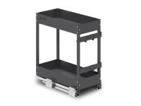 Двухуровневая корзина EVA Dark Side 400 мм цвет графит фото