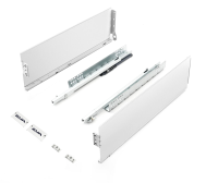 Комплект ящика EVA SlightBox частичное выдвижение с доводчиком 150х450 мм цвет белый фото