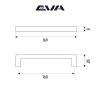 Ручка-скоба мебельная EVA BASIC 160 мм цвет хром PC фото