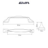 Ручка-скоба мебельная EVA ANTICA 96 мм цвет железо состаренное AP фото