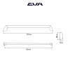 Ручка-скоба мебельная EVA ART 256 мм цвет хром PC фото