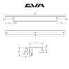 Ручка торцевая мебельная EVA TOTAL 32 мм L=50 мм цвет черный матовый BLA фото