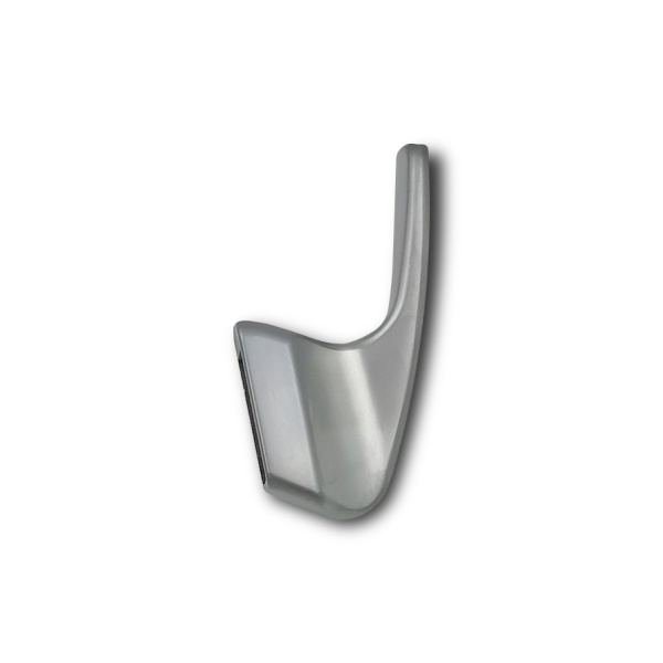 Крючок мебельный однорожковый EVA SINGLE цвет алюминий матовый SC фото