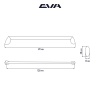 Ручка-скоба мебельная EVA ART 128 мм цвет хром PC фото